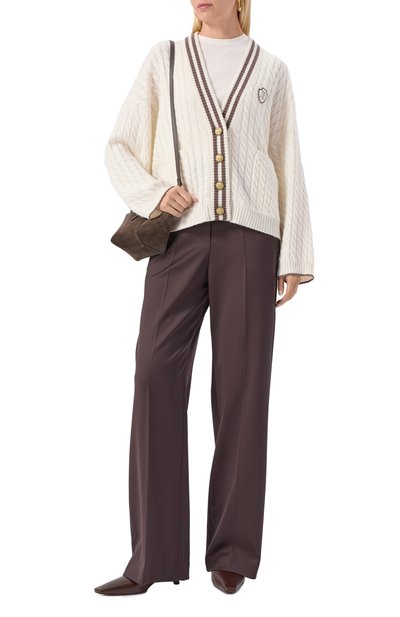 Кожаные полусапоги BRUNELLO CUCINELLI темно-коричневого цвета по цене 185000 руб., арт. MZ0RC3055P, фото 3 Кожаные полусапоги BRUNELLO CUCINELLI, арт. MZ0RC3055P, фото 3