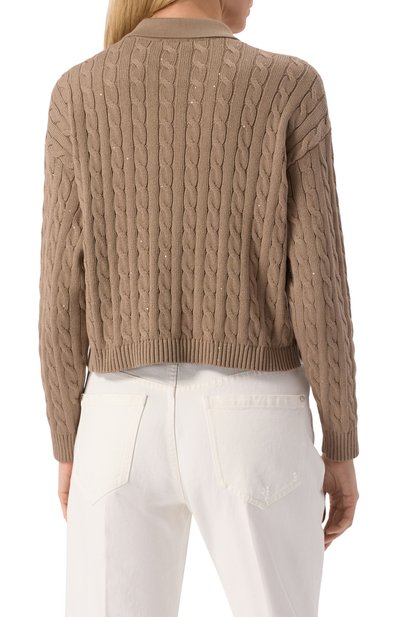 Хлопковое поло BRUNELLO CUCINELLI, арт. MDV797405, фото 4