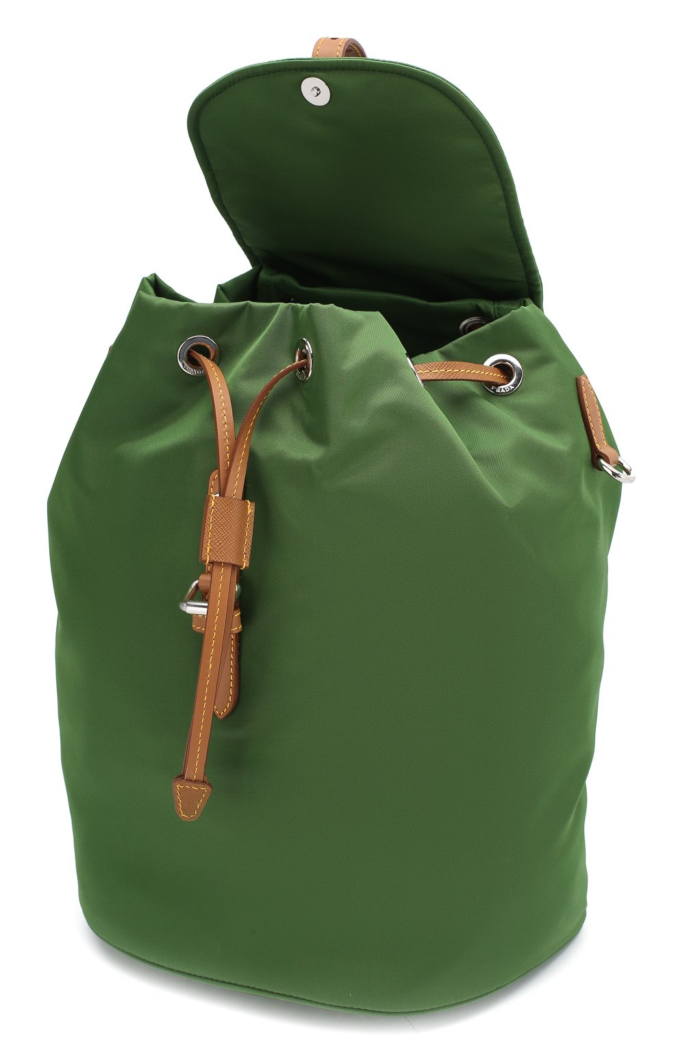 Рюкзак PRADA зеленого цвета по цене 100000 руб., арт. IBZ064-V44-F0LV1-OOO, фото 3 Рюкзак PRADA, арт. IBZ064-V44-F0LV1-OOO, фото 3