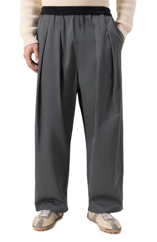 Хлопковые брюки Maison Margiela S30KA0626/M35156 Серый  S30KA0626/M35156 Фото 3