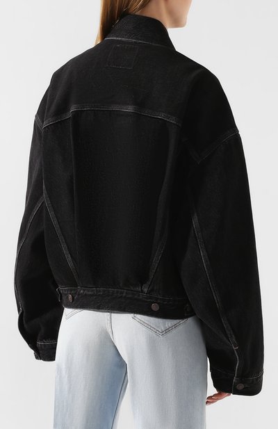 Джинсовая куртка ACNE STUDIOS черного цвета по цене 34350 руб., арт. A90232, фото 4 Джинсовая куртка ACNE STUDIOS, арт. A90232, фото 4
