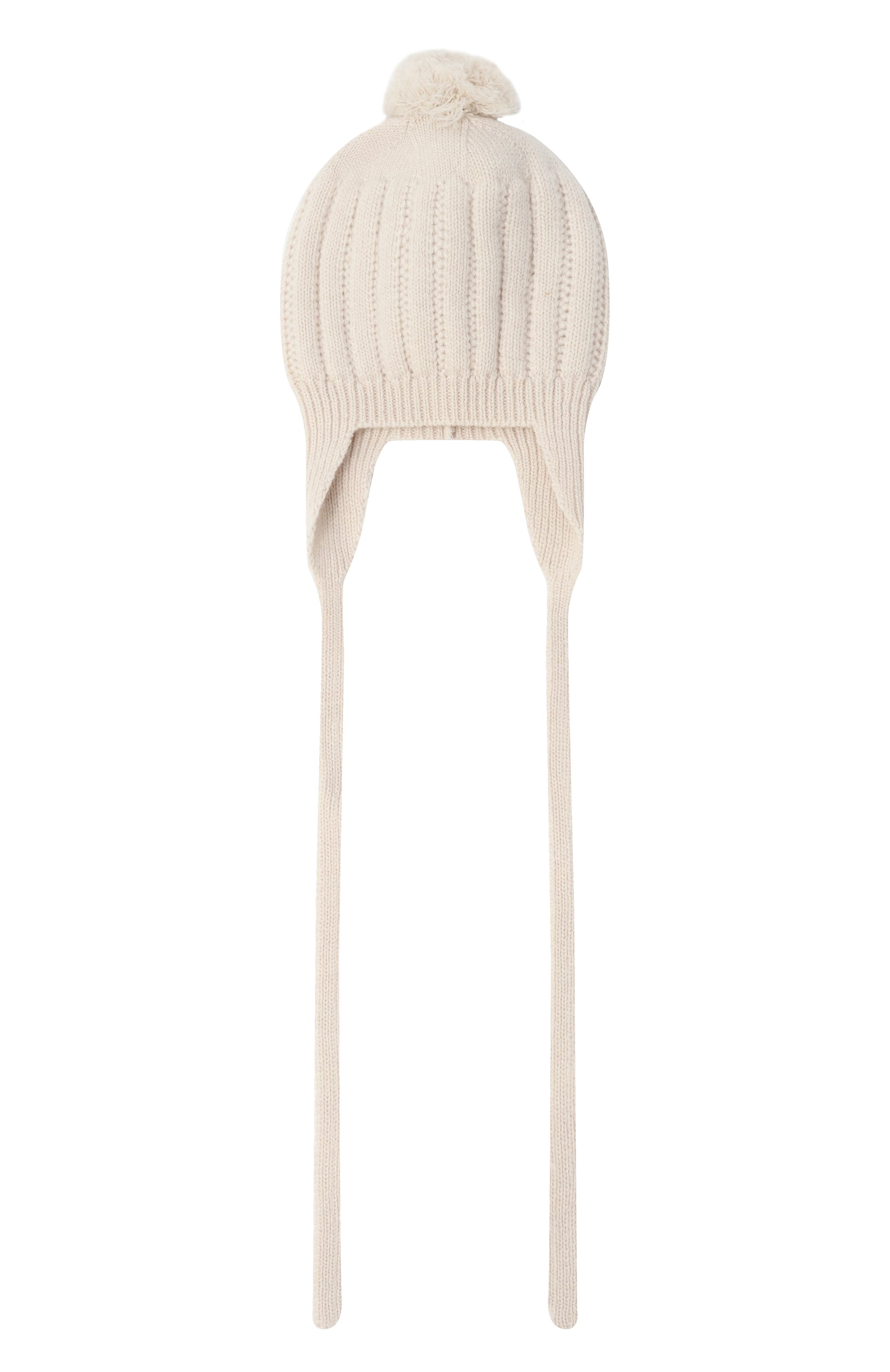 Шапка из шерсти и кашемира BABY T кремового цвета по цене 6680 руб., арт. 25AI074CUP, фото 1 Шапка из шерсти и кашемира BABY T, арт. 25AI074CUP, фото 1
