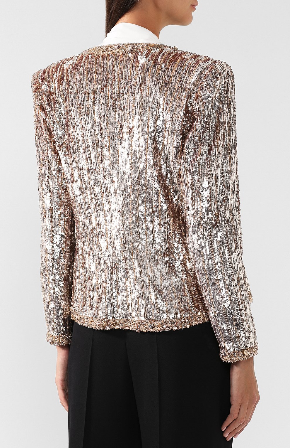 Жакет прямого кроя с пайетками ZUHAIR MURAD, арт. JKF19013/FWTU001, фото 4