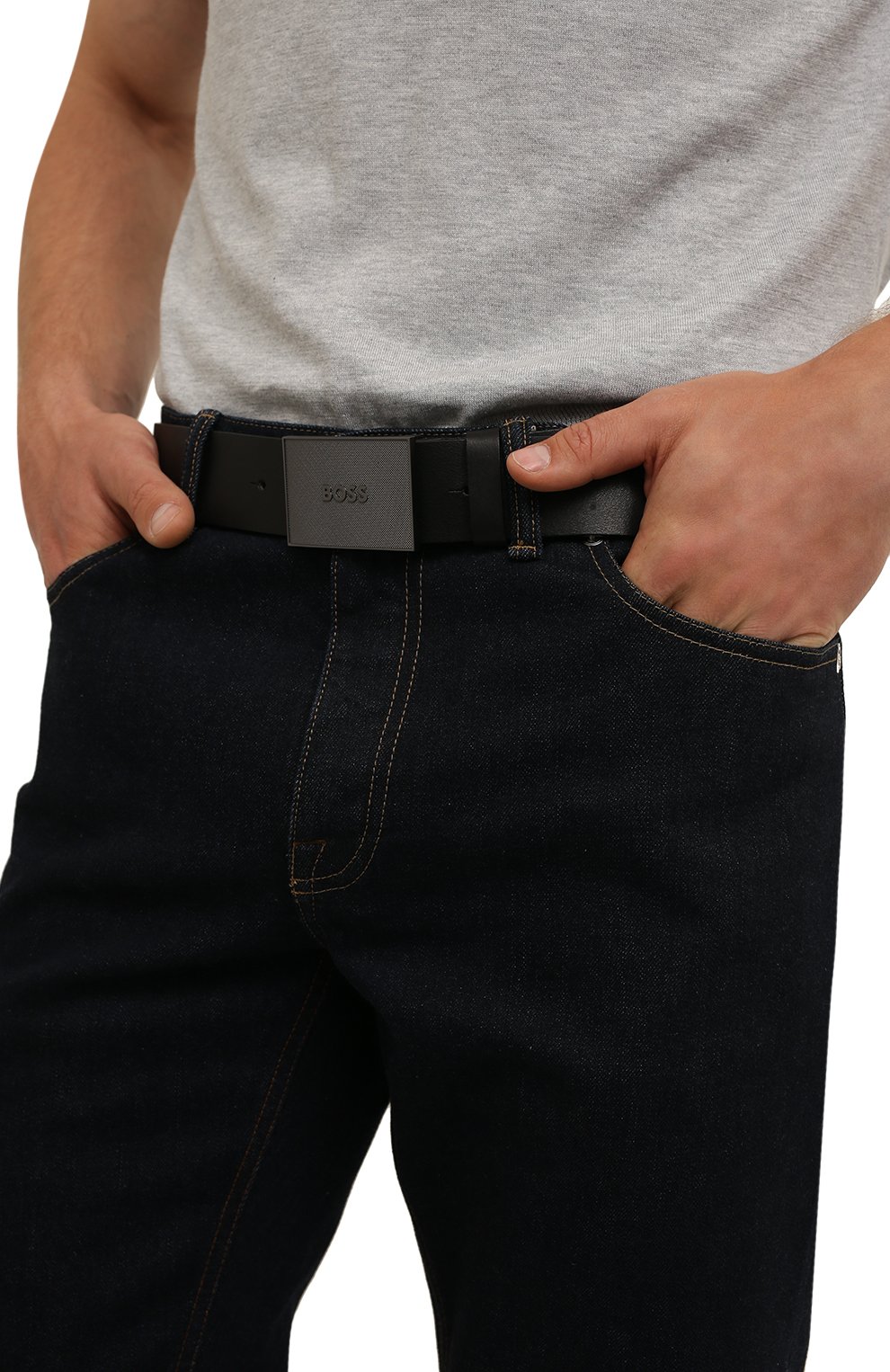 Кожаный ремень BOSS, арт. 50476554, фото 2