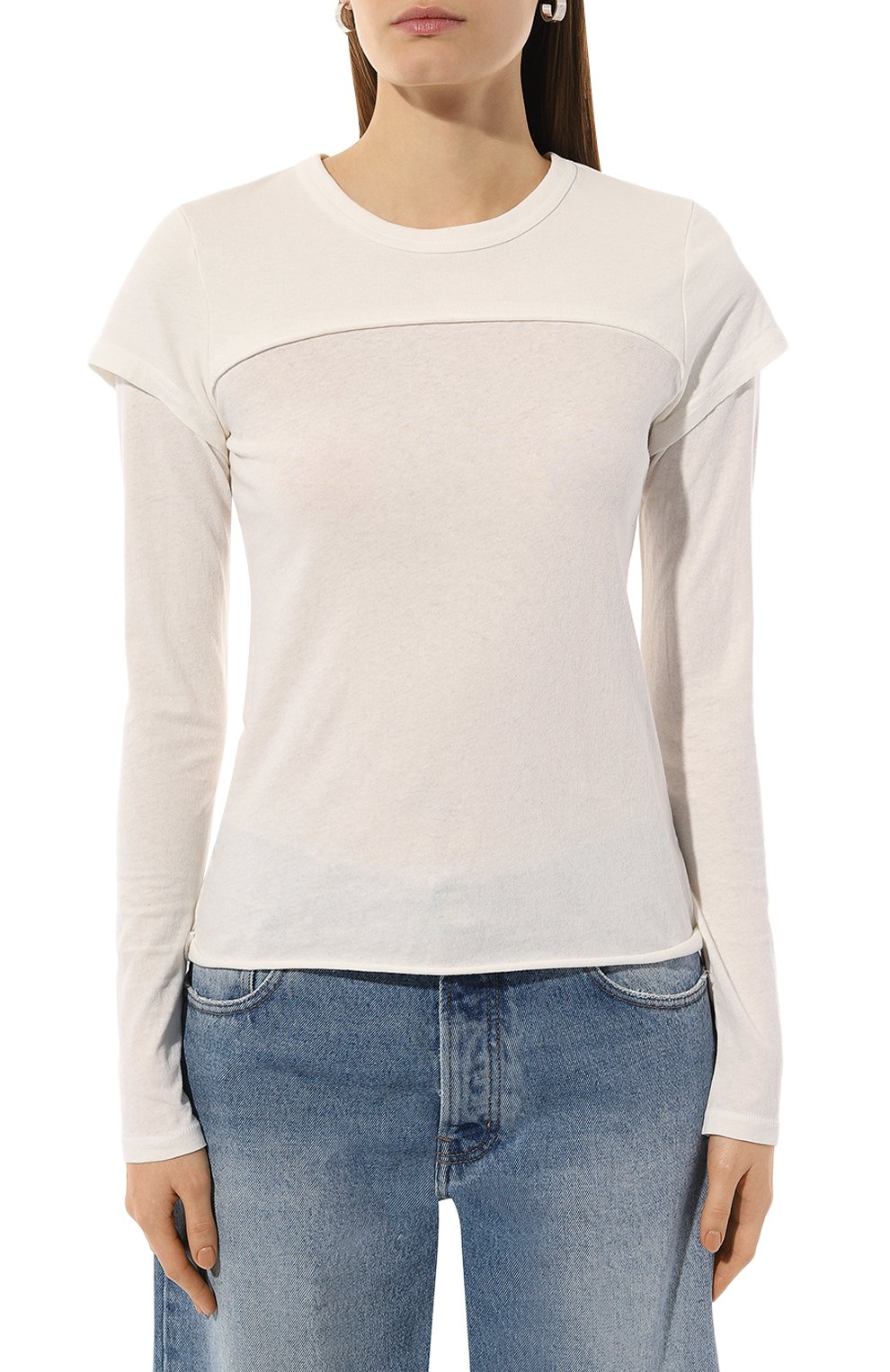 Хлопковый лонгслив SLVRLAKE, арт. TB0L100PNATW/B0LER0 TEE, фото 3