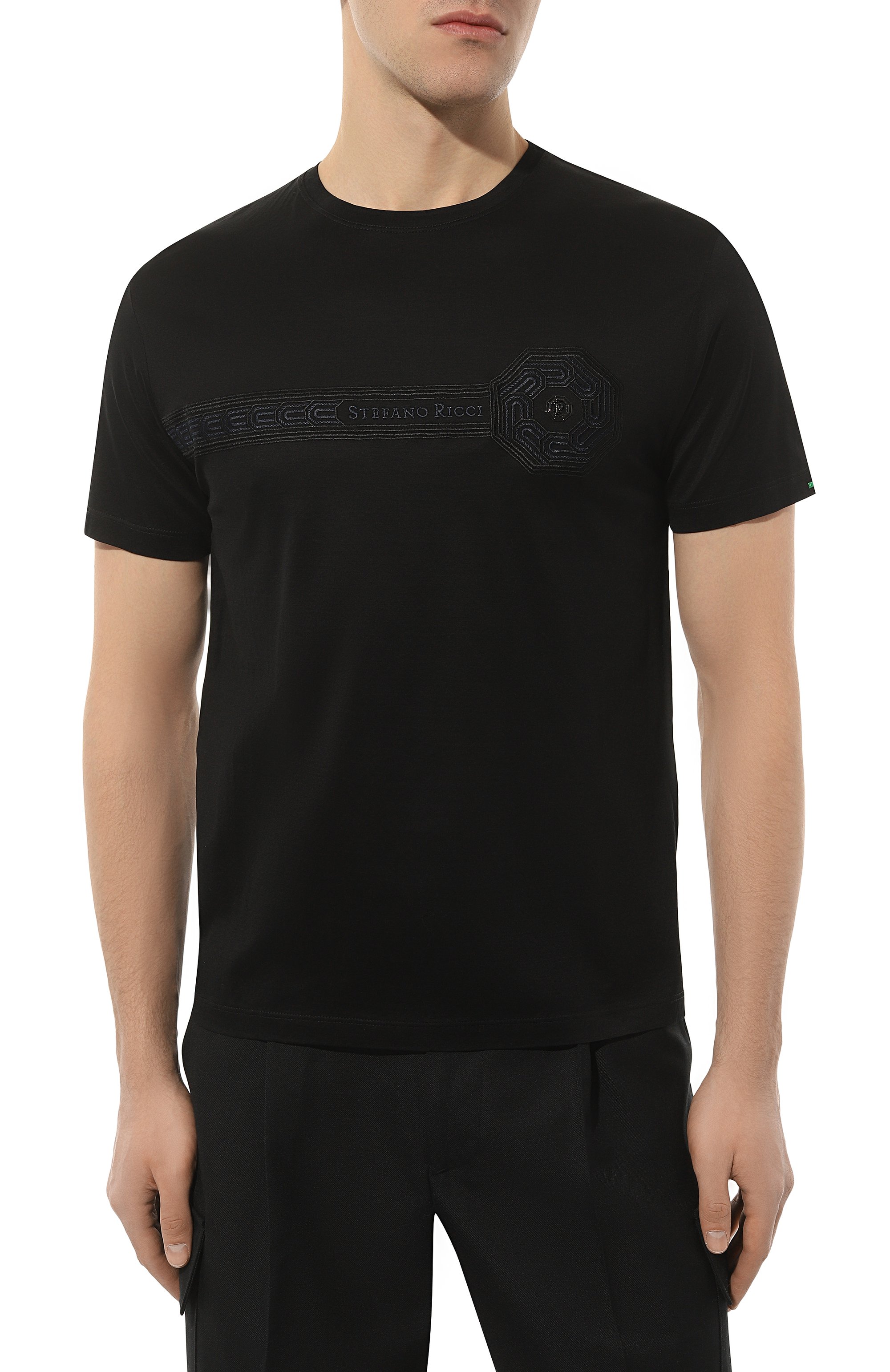 Хлопковая футболка STEFANO RICCI, арт. MNH4102990/TE0001, фото 3