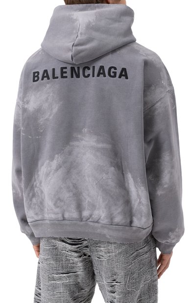 Хлопковое худи BALENCIAGA, арт. 767877/TRVI9, фото 4