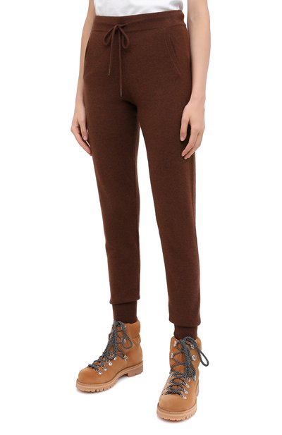 Кашемировые джоггеры NOT SHY коричневого цвета по цене 23350 руб., арт. 3701008C, фото 3 Кашемировые джоггеры NOT SHY, арт. 3701008C, фото 3