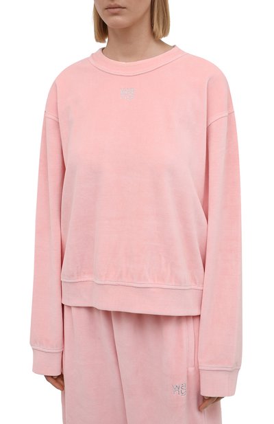 Хлопковый свитшот ALEXANDERWANG.T розового цвета по цене 46050 руб., арт. 4CC3211265, фото 3 Хлопковый свитшот ALEXANDERWANG.T, арт. 4CC3211265, фото 3