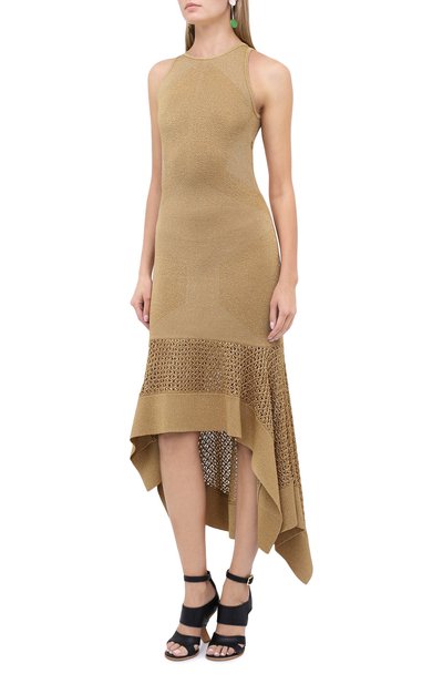 Платье из вискозы ALEXANDER MCQUEEN, арт. 633634/Q1A04, фото 3