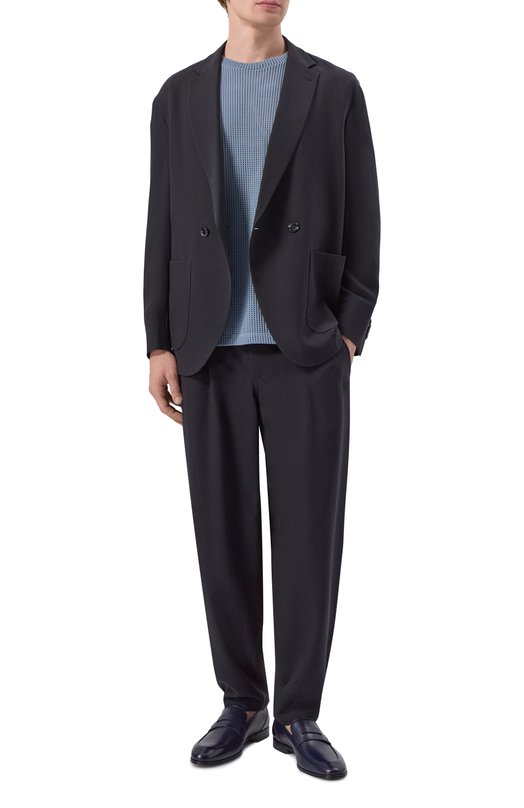 Шелковый пиджак Giorgio Armani GM003228/TE20294 Чёрный  GM003228/TE20294 Фото 2