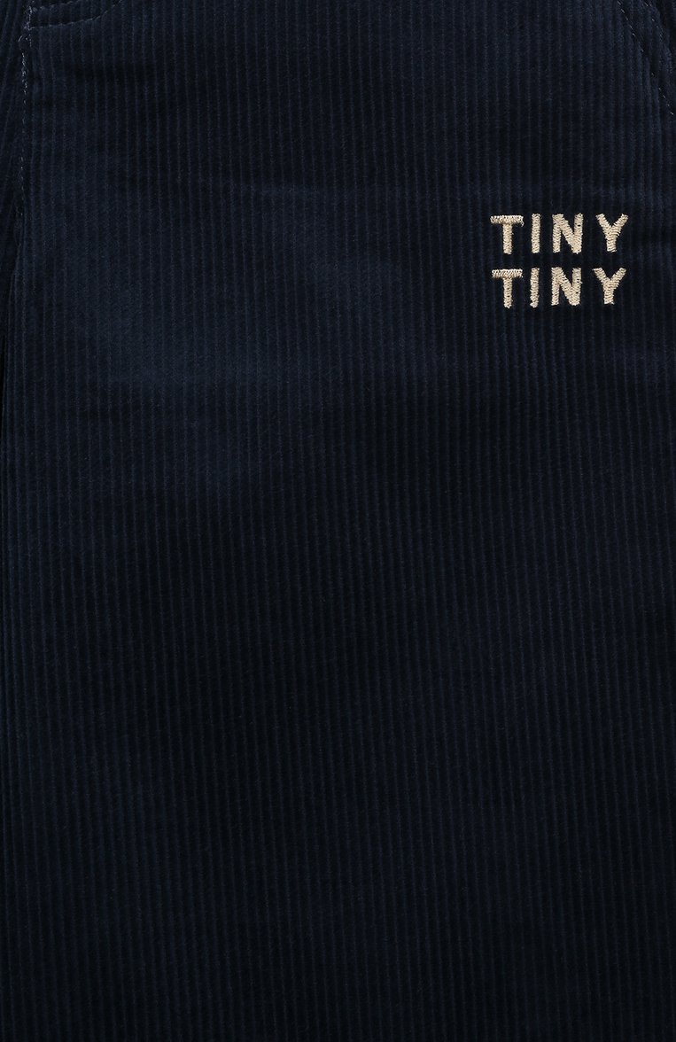 Детские вельветовые брюки TINYCOTTONS темно-синего цвета, арт. AW24-220 | Фото 3 (Материал внешний: Хлопок; Нос: Не проставлено; Материал сплава: Проставлено; Случай: Повседневный; Ростовка одежда: 4 года | 104 см, 6 лет | 116 см, 8 лет | 128 см, 3 года | 98 см)