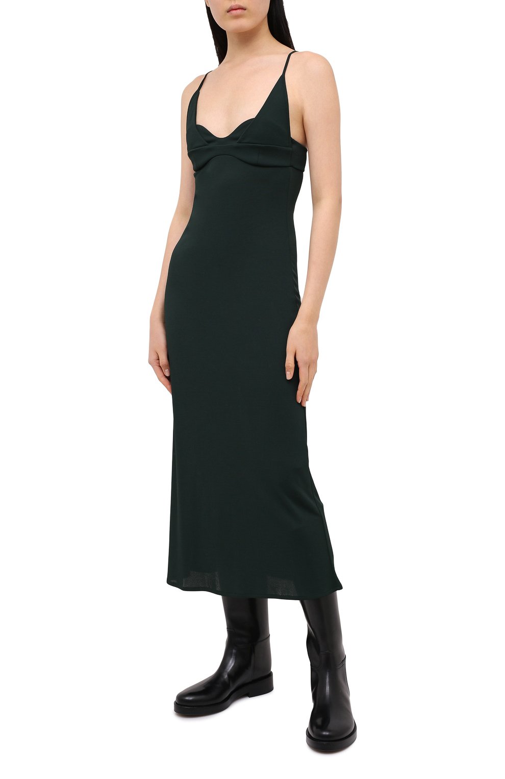 Платье из вискозы JIL SANDER, арт. JSPR715056-WR397508, фото 3