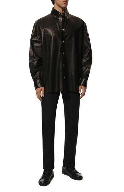 Кожаные кеды TOM FORD, арт. J1045N-DAP, фото 2