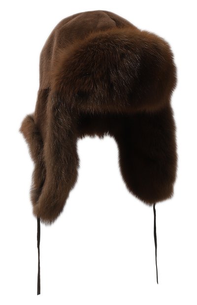 Шапка-ушанка мишка из меха соболя и норки FURLAND, арт. 0017107450062300000, фото 1