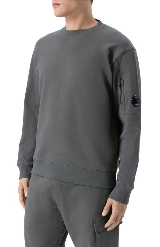 Хлопковый свитшот C.P. Company 20CMSS713A/005086W Серый  20CMSS713A/005086W Фото 3