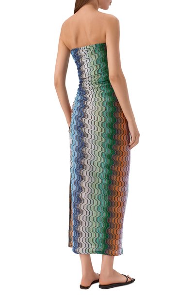 Платье из вискозы MISSONI разноцветного цвета по цене 136000 руб., арт. MC25SQ07/BR015D, фото 3 Платье из вискозы MISSONI, арт. MC25SQ07/BR015D, фото 3