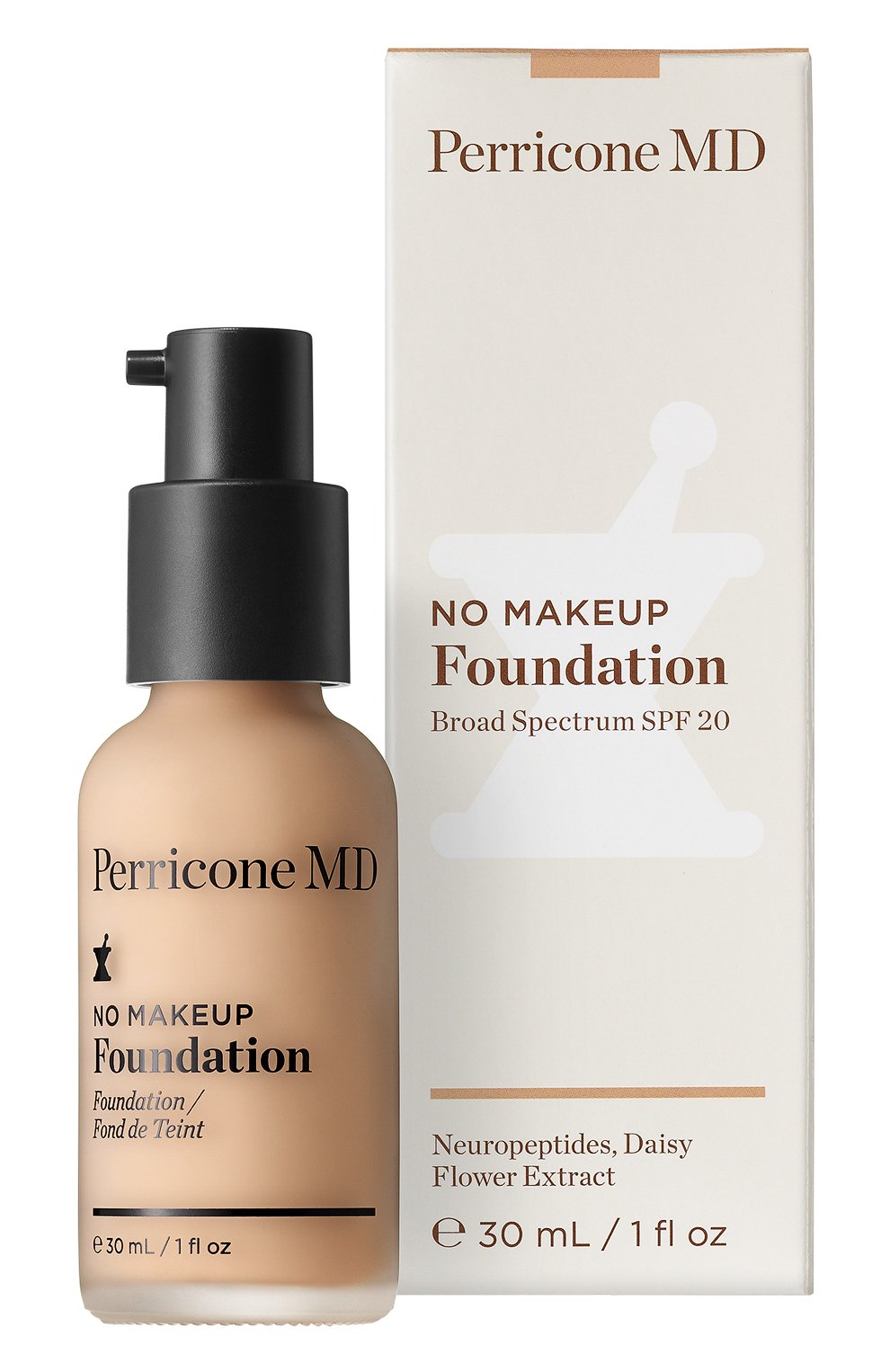 Тональная основа no makeup foundation spf20, оттенок ivory (30ml) PERRICONE MD, арт. 651473708537, фото 1