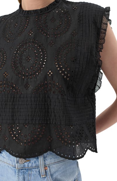 Хлопковый топ BOSS ORANGE, арт. 50538349, фото 5