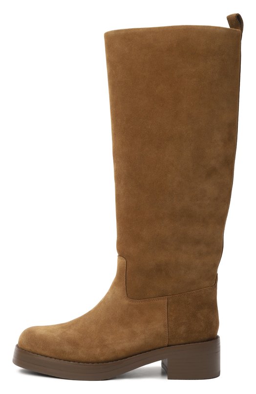 Замшевые сапоги 12 STOREEZ 134708 Коричневый  134708 Фото 4