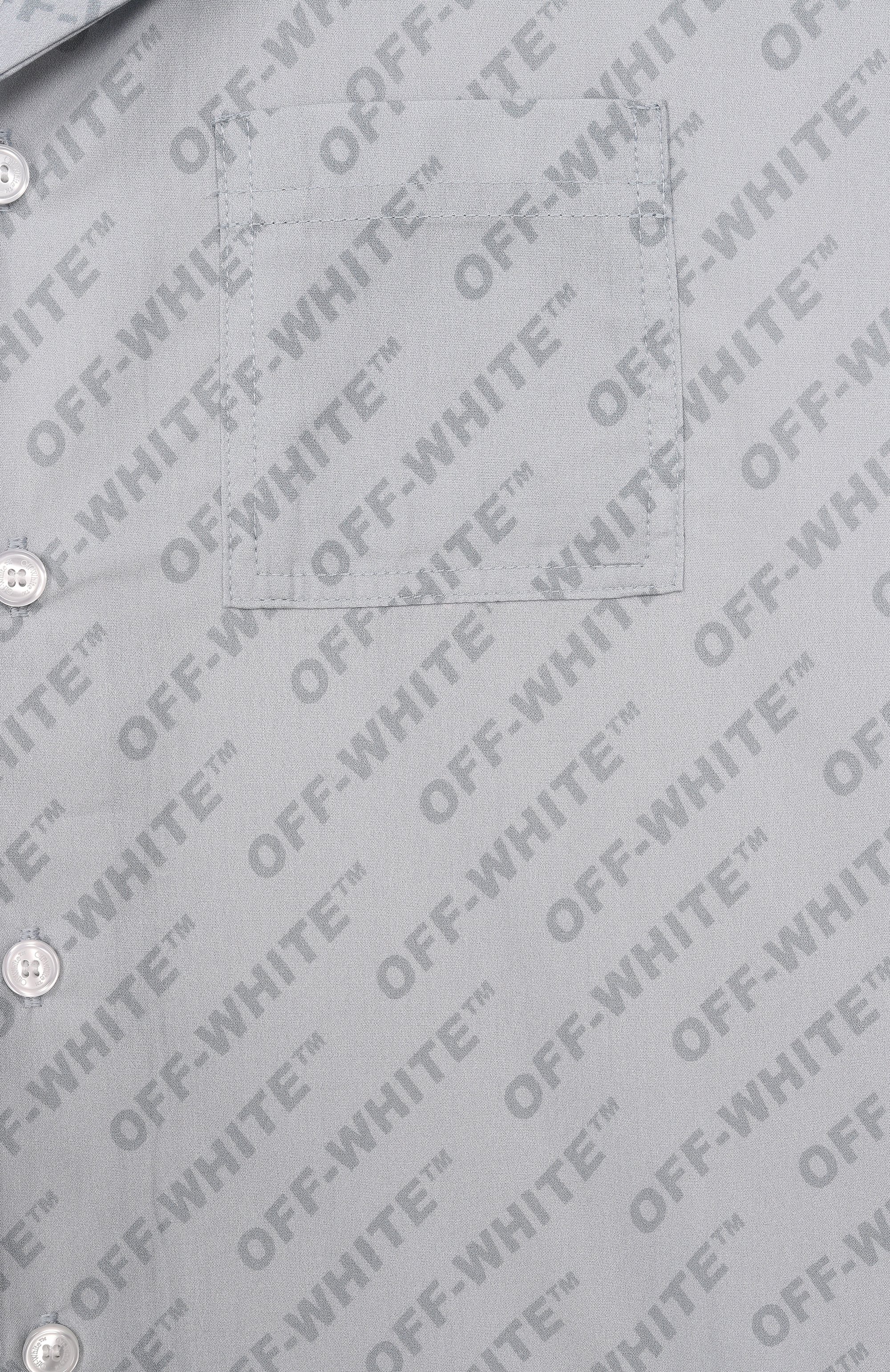 Хлопковая рубашка OFF-WHITE, арт. 0BGA002S26FAB001_001, фото 3