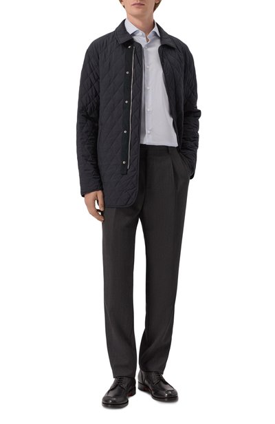 Шерстяные брюки CORNELIANI темно-серого цвета по цене 56450 руб., арт. 285B03/2A18214, фото 2 Шерстяные брюки CORNELIANI, арт. 285B03/2A18214, фото 2