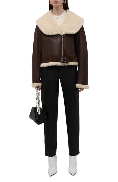 Дубленка из овчины JW ANDERSON темно-коричневого цвета по цене 486500 руб., арт. LJ0003 PG0368, фото 2 Дубленка из овчины JW ANDERSON, арт. LJ0003 PG0368, фото 2