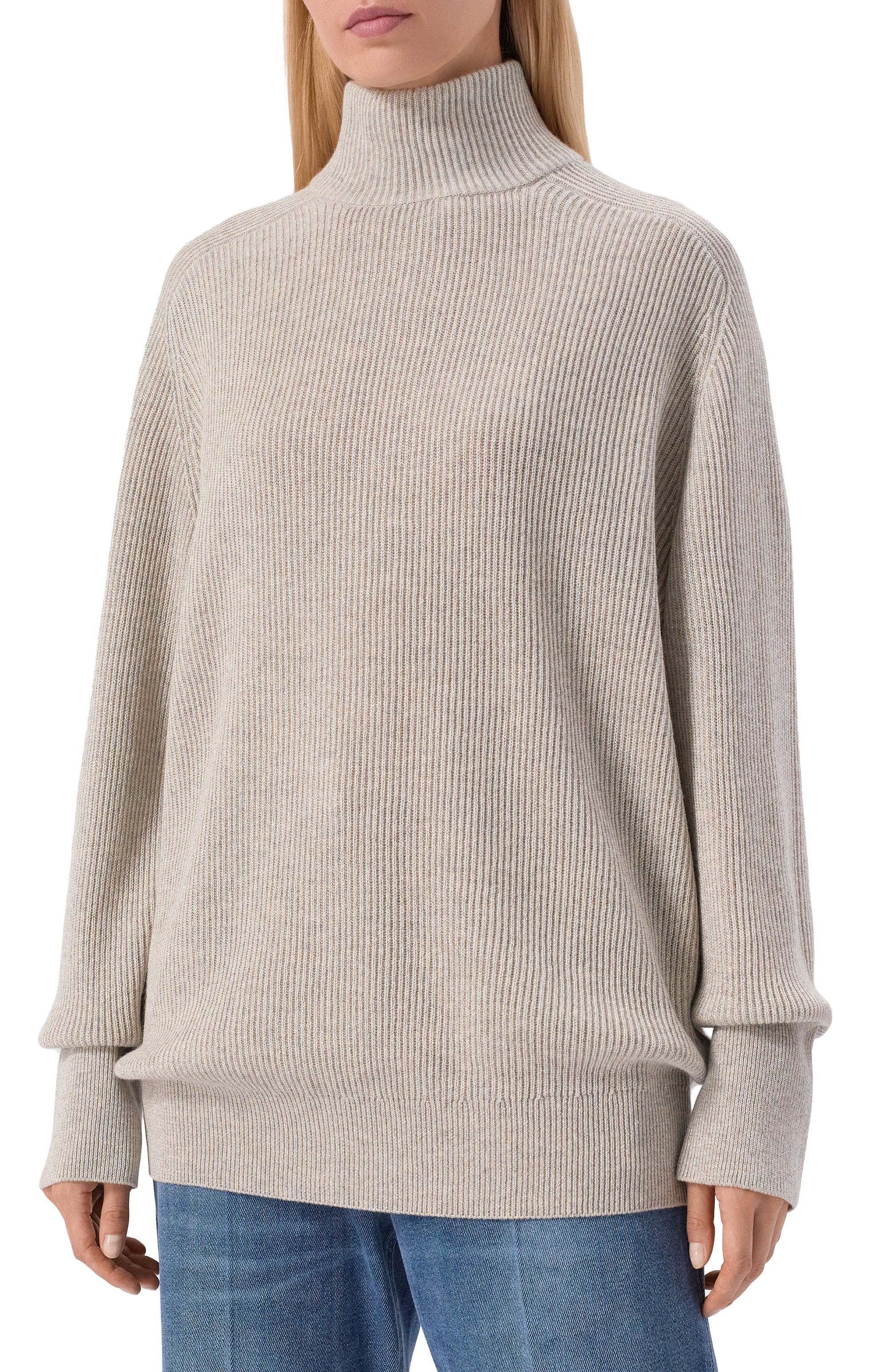 Свитер из кашемира и вискозы BRUNELLO CUCINELLI, арт. M1E224714, фото 3