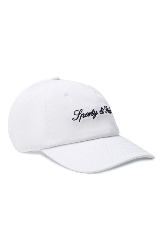 Хлопковая бейсболка Sporty and Rich AC07968329WH01 Белый AC07968329WH01