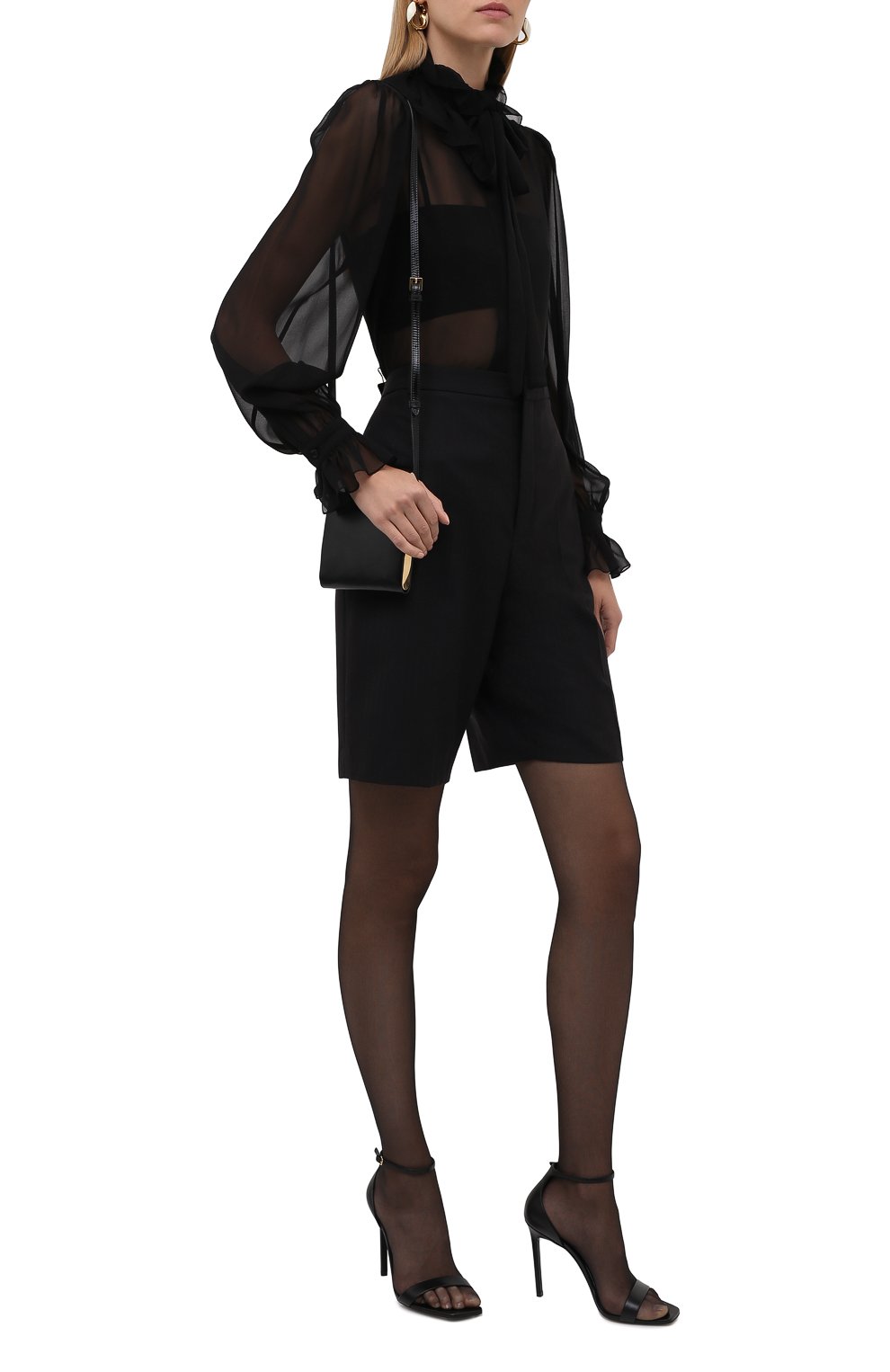 Шелковая блузка SAINT LAURENT, арт. 650245/Y115W, фото 2