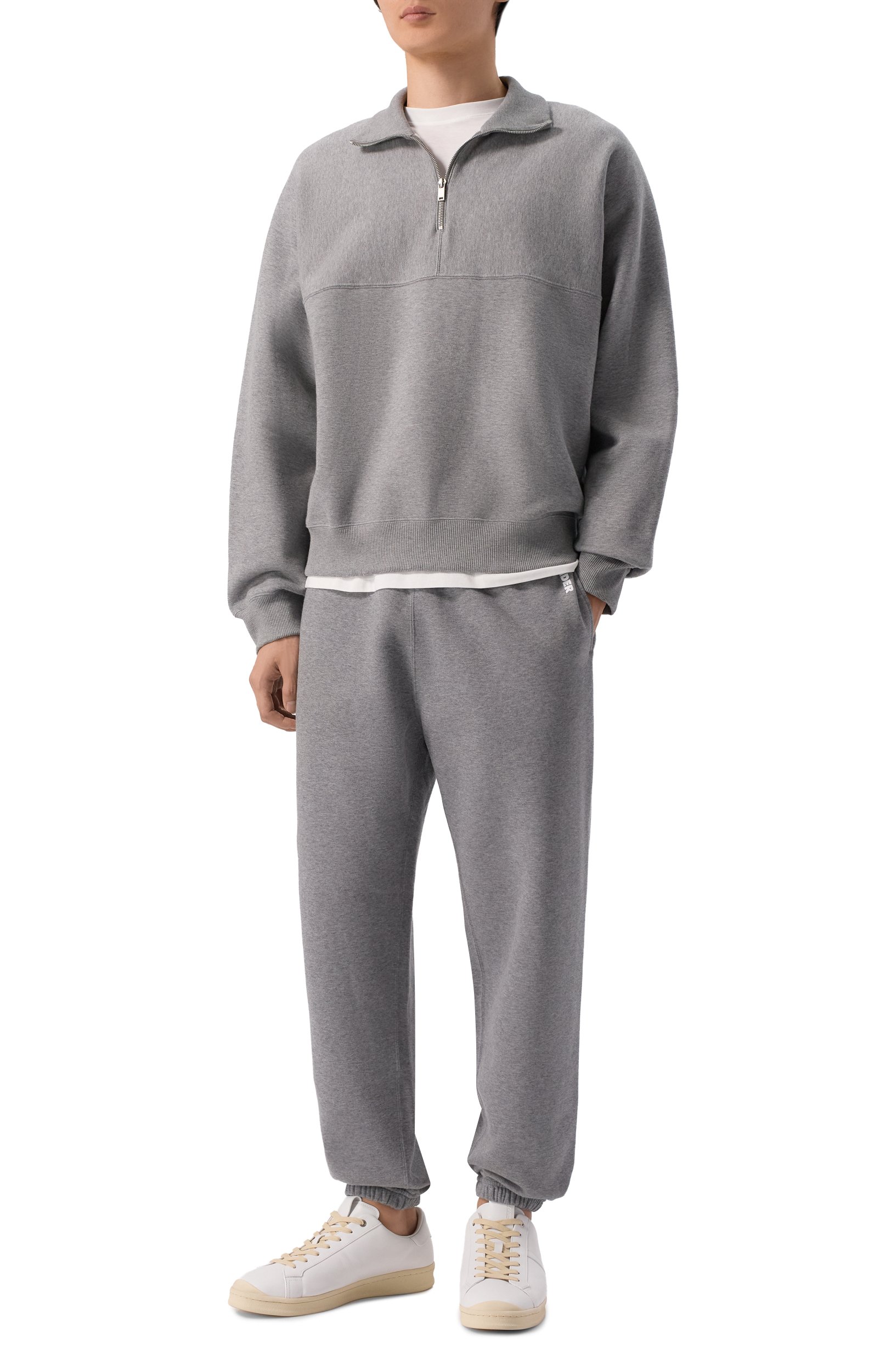 Хлопковые джоггеры JIL SANDER серого цвета по цене 107000 руб., арт. J22KA0384/J20133, фото 2 Хлопковые джоггеры JIL SANDER, арт. J22KA0384/J20133, фото 2