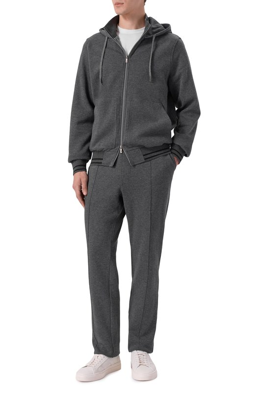 Брюки из хлопка и кашемира Capobianco 19M707.LB00. Серый  19M707.LB00. Фото 2