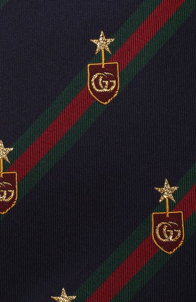 Шелковый галстук GUCCI синего цвета по цене 25920 руб., арт. 521716/4B744, фото 3 Шелковый галстук GUCCI, арт. 521716/4B744, фото 3