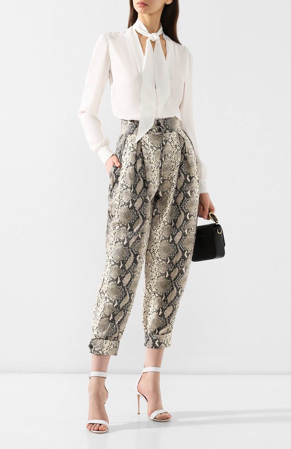 Брюки с принтом PHILOSOPHY DI LORENZO SERAFINI разноцветного цвета по цене 59950 руб., арт. V0319/2141, фото 2 Брюки с принтом PHILOSOPHY DI LORENZO SERAFINI, арт. V0319/2141, фото 2