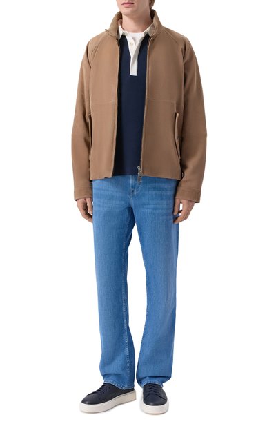 Поло из хлопка и шерсти BOSS, арт. 50555127, фото 2