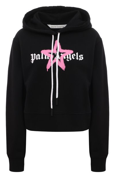 Женский хлопковое худи PALM ANGELS, арт. PWBB022C99FLE0031030