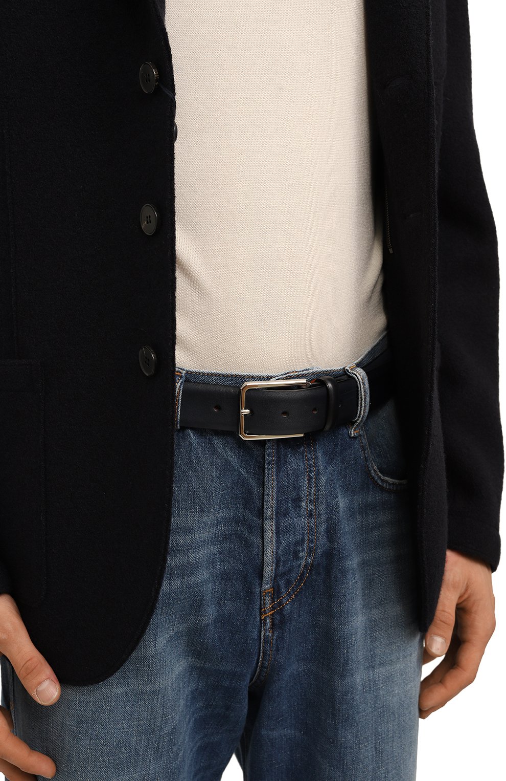 Кожаный ремень SANTONI, арт. CM35VS003B91ESC1/U86, фото 2