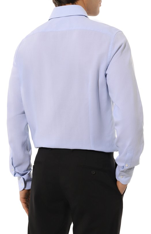 Хлопковая сорочка Corneliani 94P100-9411268 Голубой  94P100-9411268 Фото 4