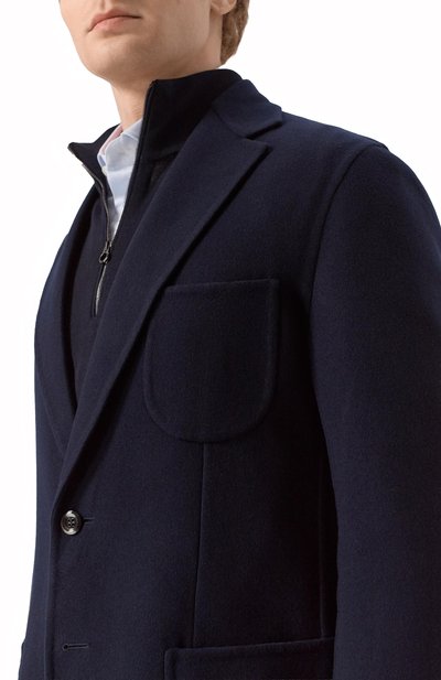 Шерстяной пиджак STEFANO RICCI темно-синего цвета по цене 396000 руб., арт. M1RSDB23T0/W0001P_003, фото 5 Шерстяной пиджак STEFANO RICCI, арт. M1RSDB23T0/W0001P_003, фото 5