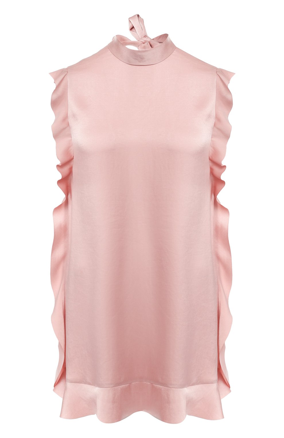 Топ с воротником-стойкой REDVALENTINO розового цвета по цене 23900 руб., арт. RR3AEA00/HGA, фото 1 Топ с воротником-стойкой REDVALENTINO, арт. RR3AEA00/HGA, фото 1