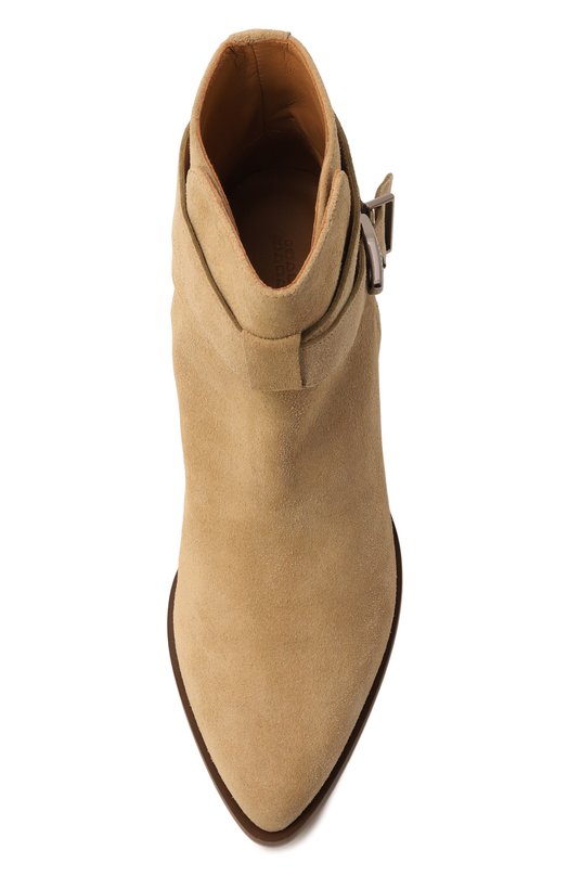 Замшевые ботильоны Deivy Isabel Marant B00181FA/C1A03S Бежевый  B00181FA/C1A03S Фото 6