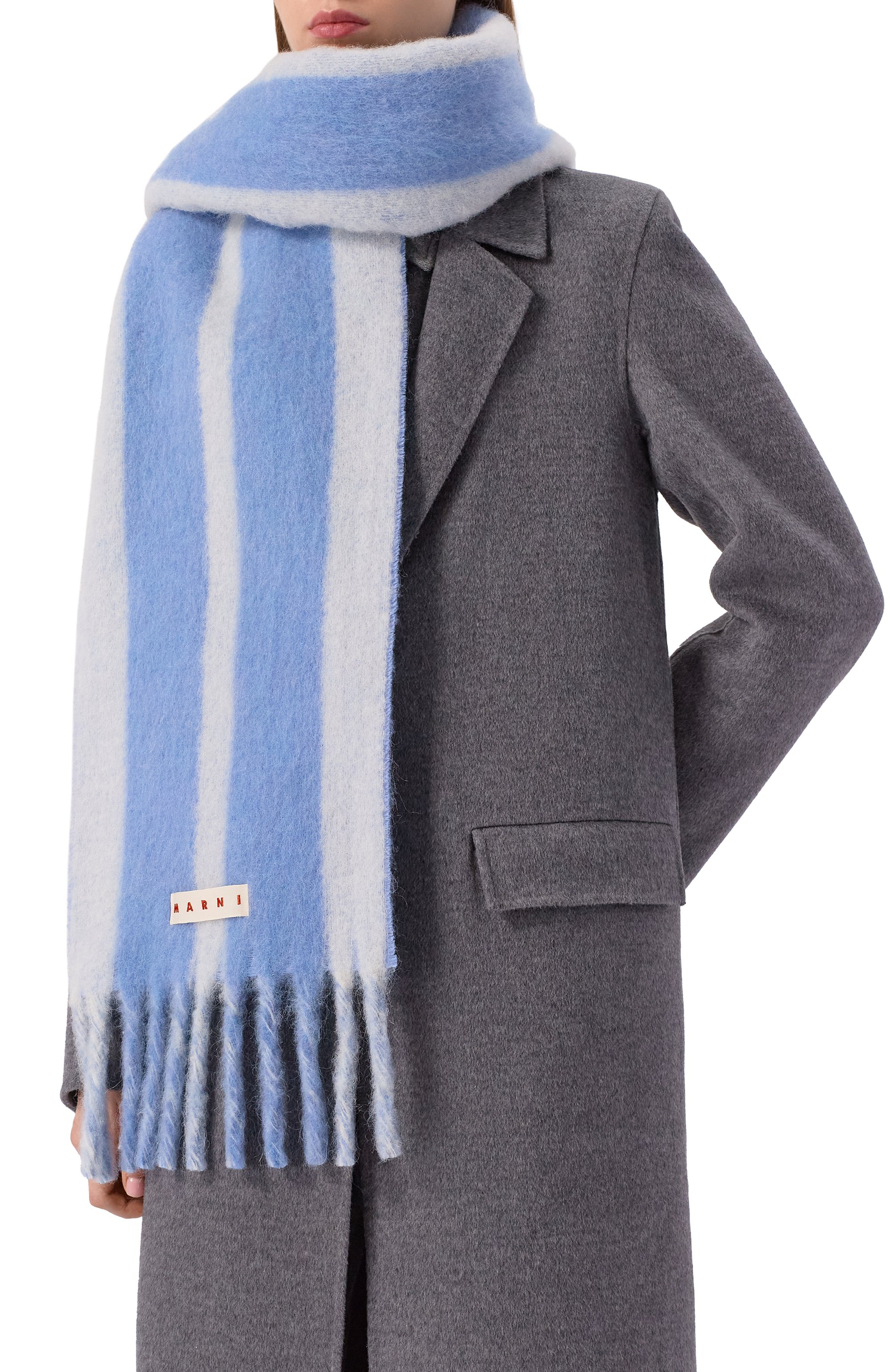 Шерстяной шарф MARNI, арт. SCMC0138Y0/UAW054, фото 2