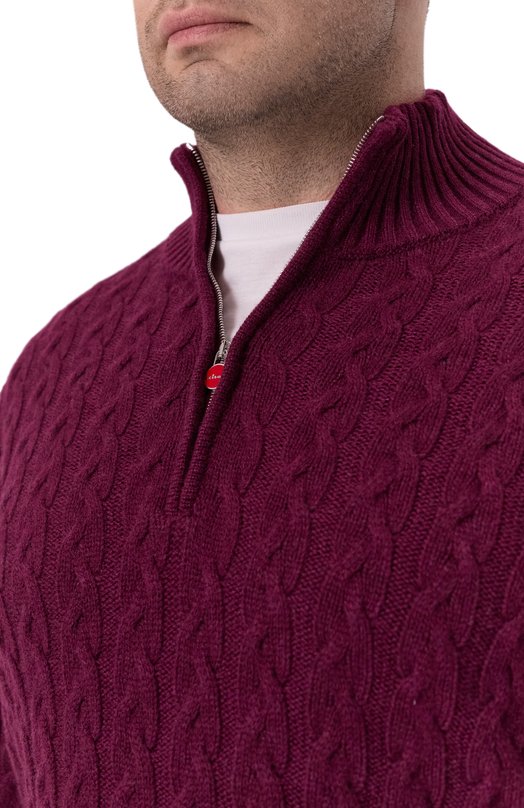 Кашемировый свитер Kiton UMK074803 Бордовый  UMK074803 Фото 5