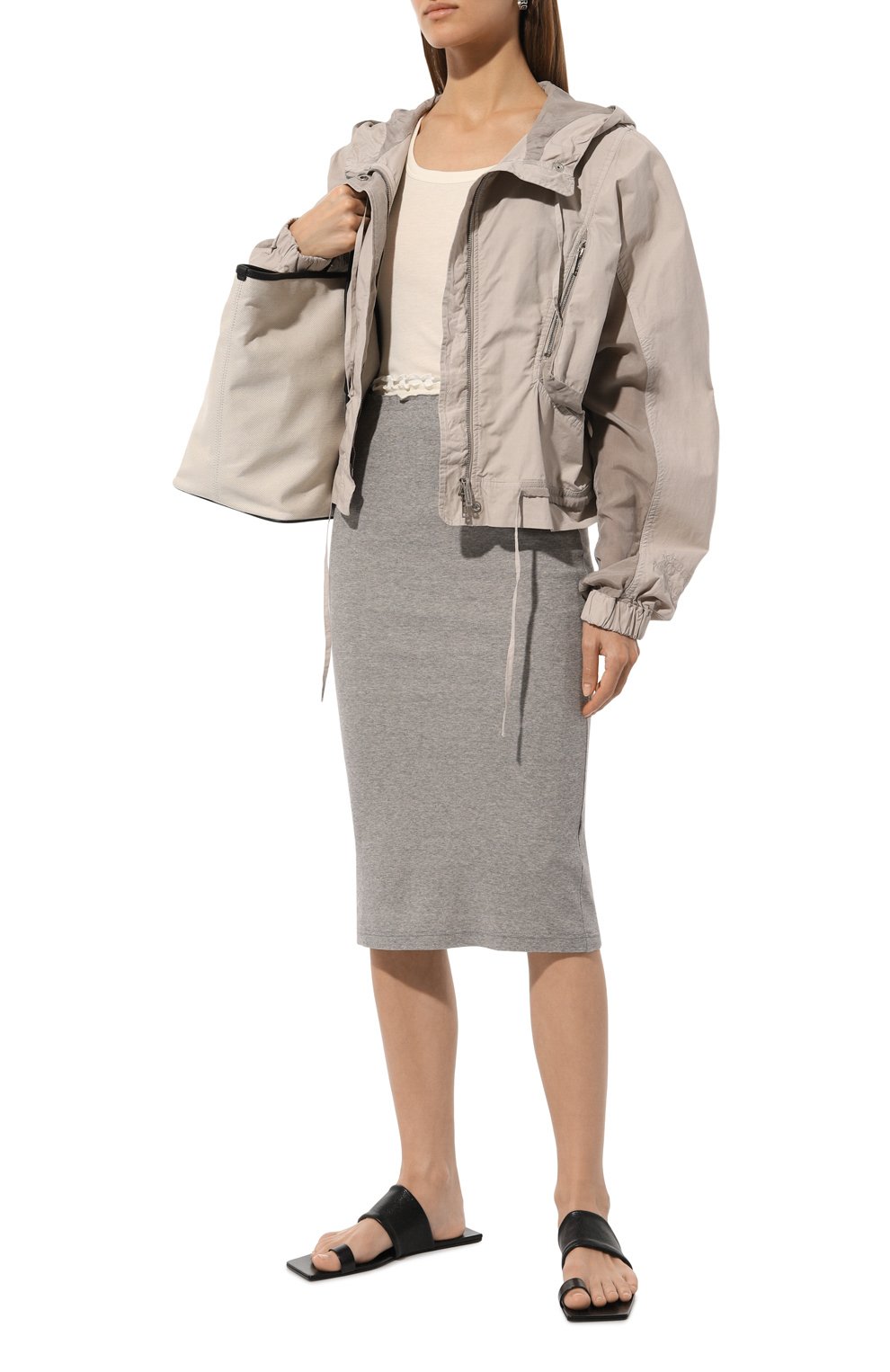 Майка HELMUT LANG кремового цвета по цене 19950 руб., арт. 001HW521, фото 2 Майка HELMUT LANG, арт. 001HW521, фото 2