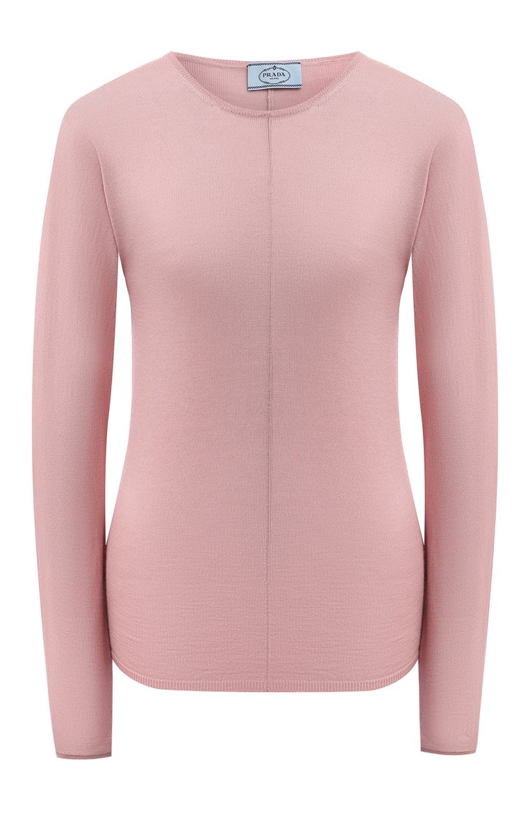 Пуловер из шелка и шерсти PRADA, арт. P24U0C-1KV2-F0442-192, фото 1