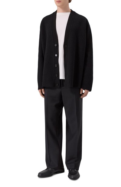 Кожаные топсайдеры JIL SANDER черного цвета по цене 108000 руб., арт. J33WR0022/P7582, фото 2 Кожаные топсайдеры JIL SANDER, арт. J33WR0022/P7582, фото 2