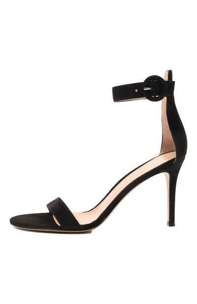 Замшевые босоножки portofino 85 GIANVITO ROSSI, арт. G60953.85RIC.CAMNER0, фото 4