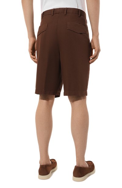 Шорты из хлопка и льна ZEGNA, арт. UDI37A7/TB05, фото 4