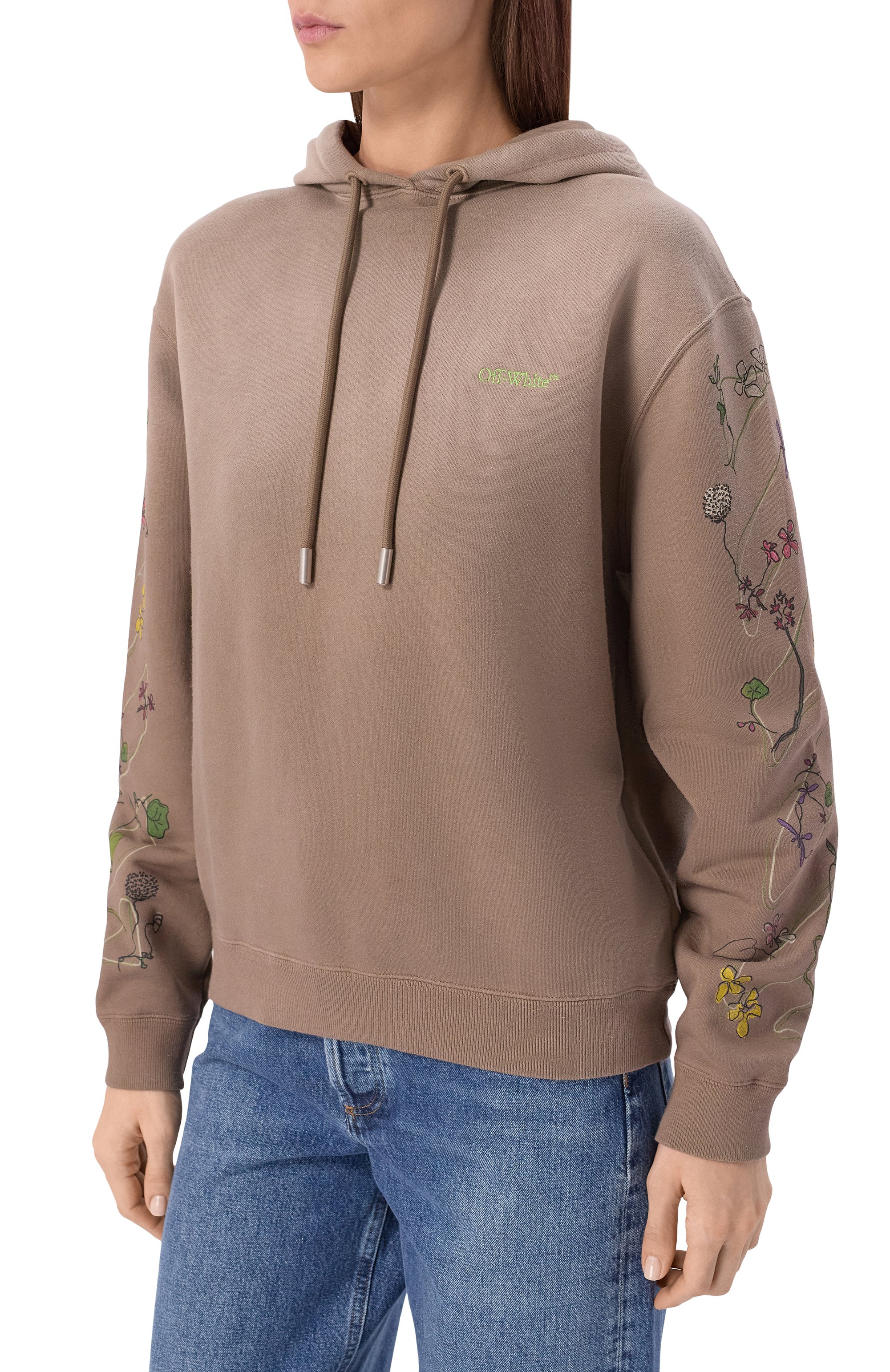 Хлопковое худи OFF-WHITE, арт. 0WBB035S26FLE002, фото 3
