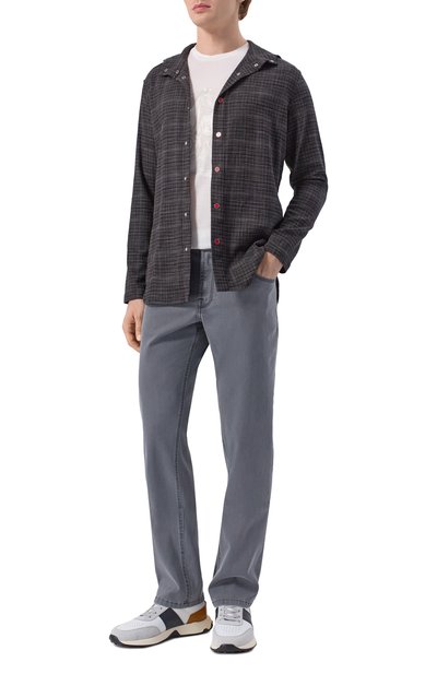 М ужская рубашка из шерсти и шелка KITON, арт. UMCPETEK0617E16